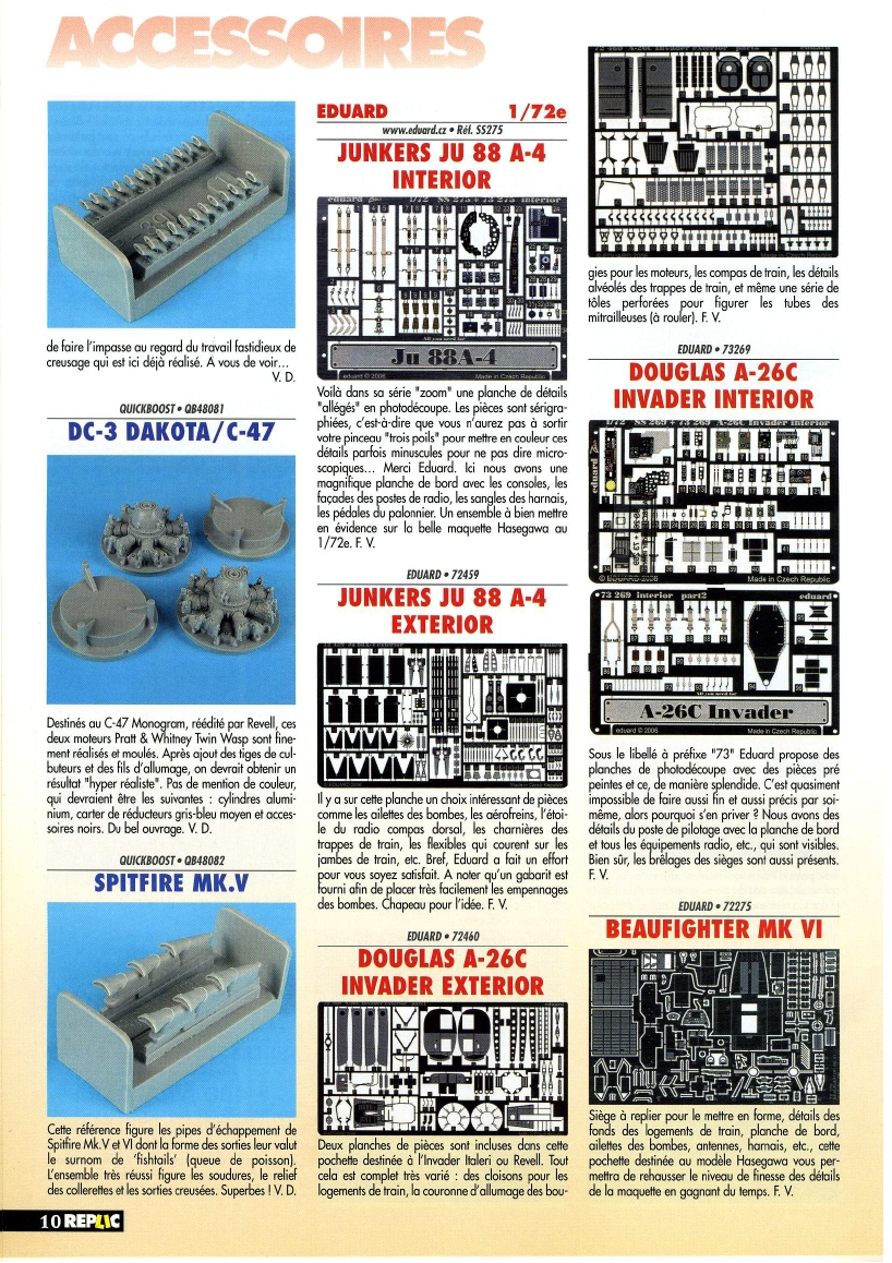 Replic 188 - Ki-61, Ventura, FM-2 Wildcat, FW-190